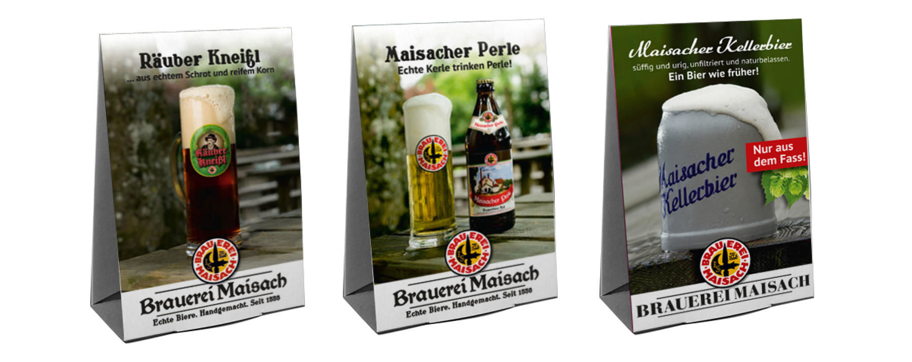 Brauerei Maisach, Corporate Design, Werbemittel